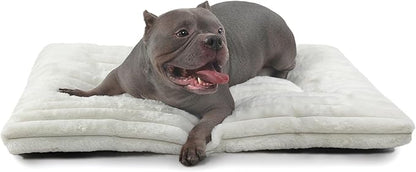 36 Inch Dog Crate Bed for Medium to Large Size Dogs,Ultra Soft Dog Pad for Crate or Cage Washable & Anti-Slip Kennel Pad for Pets Cozy Sleeping Mat,Fluffy Comfy Pet Mattress Cushion(35" x 23", Cream)