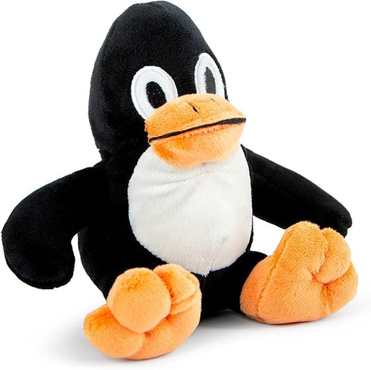 Jeffers Pet Plush Dog Toy with Squeaker, Black Penguin 6" - Soft Crinkle Fabric, Safe & Durable, Healthy Fun for Small & Medium Dogs, Interactive Play, Fetch, Tug - Best Gift for Active Games