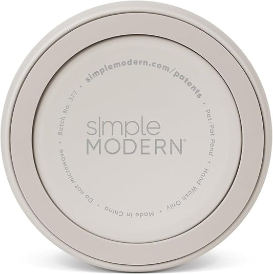 Simple Modern Stainless Steel Pet Water Bowl for Dogs & Cats | Reusable Insulated Stainless Steel Food Bowls for Dog Cat | No Tip No Slip BPA Free | Bentley Collection | Large (64oz) | Almond Birch