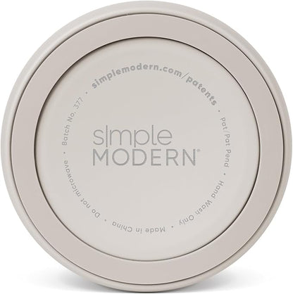 Simple Modern Stainless Steel Pet Water Bowl for Dogs & Cats | Reusable Insulated Stainless Steel Food Bowls for Dog Cat | No Tip No Slip BPA Free | Bentley Collection | Medium (32oz) | Almond Birch