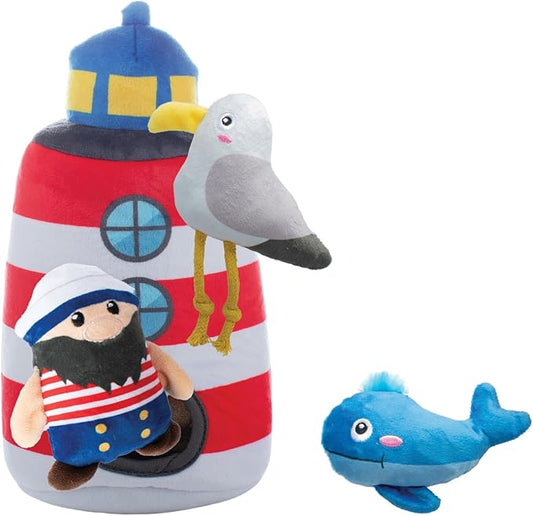 Fringe Studio Plush Dog Toy Set, Interactive Hide and Seek Play, Ships Ahoy, Pet Shop Collection (289248)