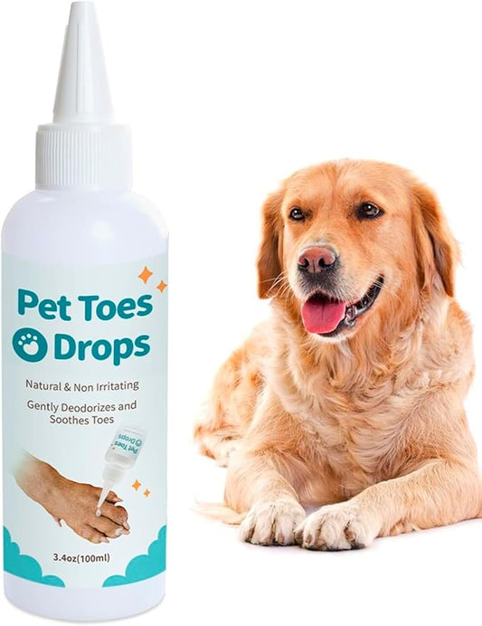 Dog Paw Cleaning Solution,3.4 FL Oz Pet Paw Cleaner,Dog Paw Cleaner, Pleasant Smell Dog Foot Cleaner, Deep Clean Paw Cleaner for Dogs and Cats,No Rinse Dog Paw Washer