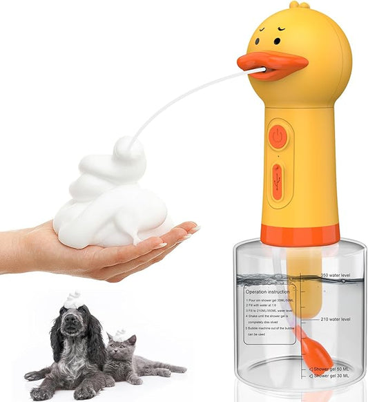 Katoggy Electric Foaming Shampoo Dispenser for Dog and Cat Bathing, Rechargeable Soap Dispenser for Pet Bathing, Bathroom, Kitchen Sink, Toilet Cleaning