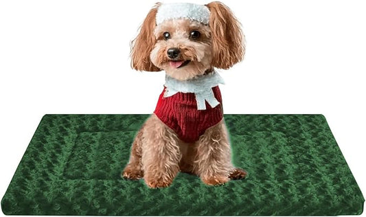 Soft Reversible Dog Mat - Dual-Sided Design for All Seasons - Machine Washable for Crates, Travel, and Home