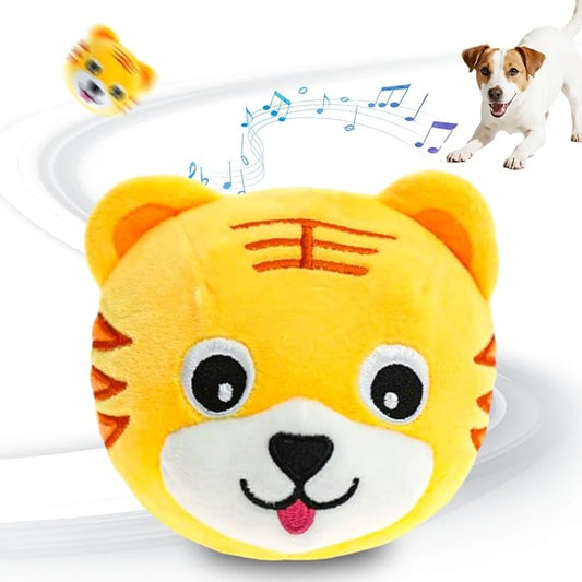 Interactive Dog Toys, 2026 New Active Moving Pet Plush Toy, Rechargeable Squeaky Dog Ball Toy with Talking Sound, Washable Cartoon Pig Plush Toy (#12)