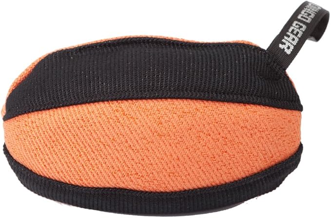 Dingo Gear Dog Tug Toy for Strong Dog, Bite Training, IGP, Fun, French Linen, Rugby Orange S02785
