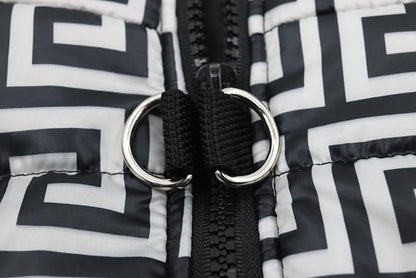 Winter Dog Coats Warm Small Dog Jacket Pet Jackets Puppy Cold Weather Coat Pet Clothes for Small Dogs, X-Large, Geometric