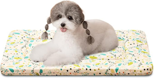 Magic Dog Super Soft Random Color Small Dog Bed, 24-Inch x 16-Inch x 1.2-Inch, Machine Washable, Ideal for Small Dogs and Cats, Pancake Style Mat, Cotton Material, Sewn Construction