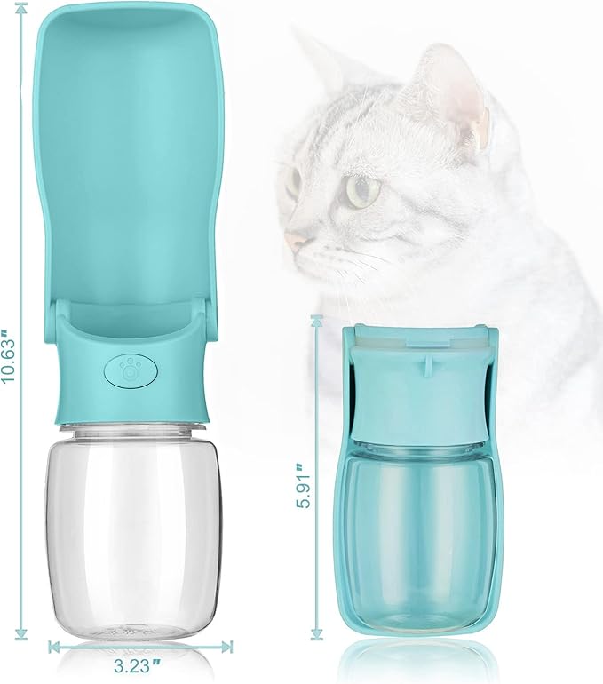 Portable Dog Water Bottle for Walking, Leak Proof Foldable Pet Water Bottles Dispenser Bowl Travel Drink Cup for Walking Hiking Traveling