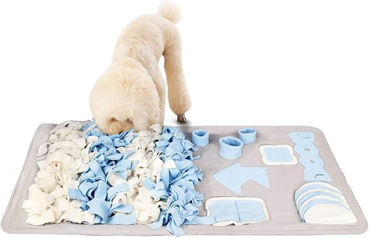 Snuffle Mat for Small Large Dogs Nosework Feeding Mat (23.6" x 39.4") Easy to Fill and Machine Washable Training Mats Pet Activity/Toy/Play Mat, Great for Stress Release - M