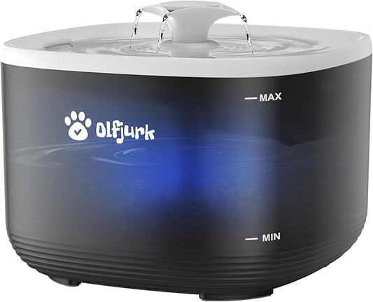 101.4oz/3L Automatic Pet Fountain Cat Water Fountain Dog Water Dispenser with Replacement Filters for Cats, Dogs, Multiple Pets
