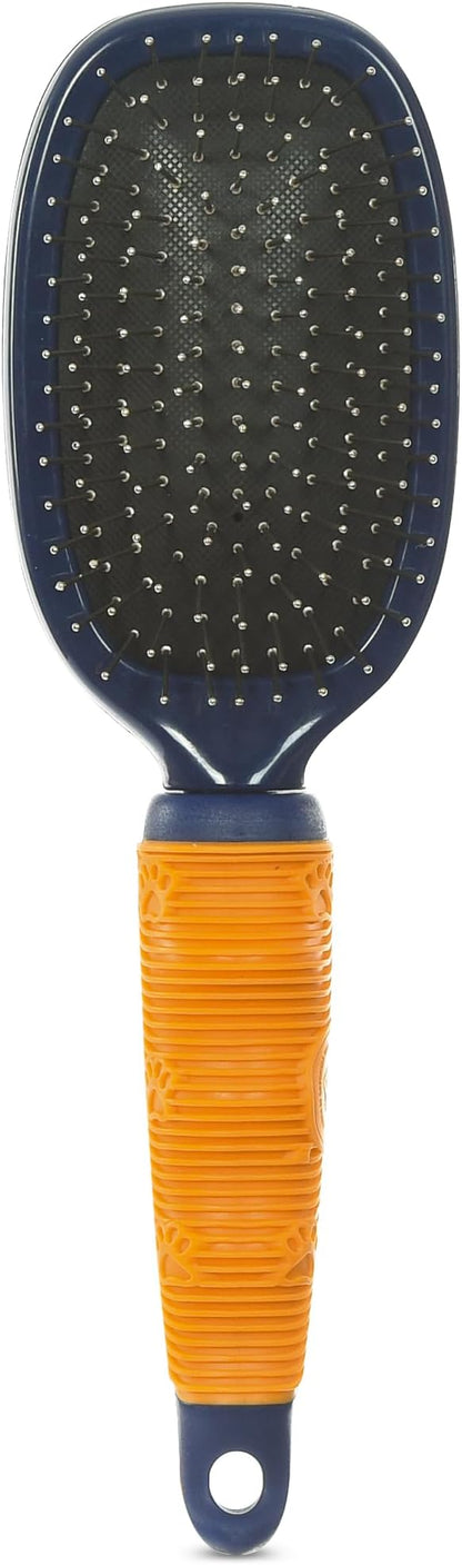 Arm & Hammer Deodorizing Pin & Bristle Dog Grooming Brush with Fragrance Transfer Technology – Scented 2-in-1 Dog Brush for Detangling & Shedding, Pet Brushes for Dogs, Sweet Apple & Rose Scent