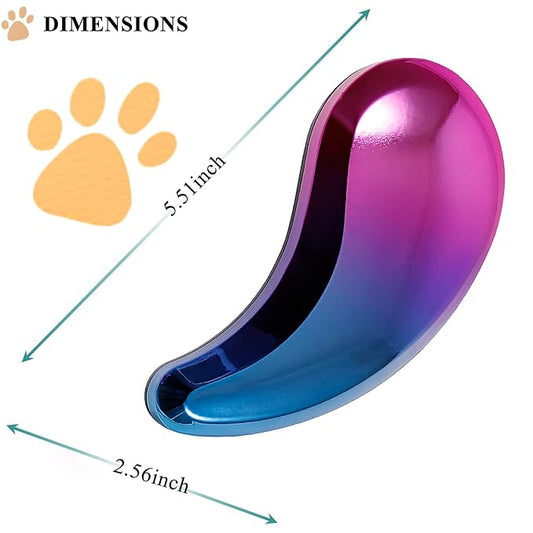 Small Dog Brush, Soft Pet Grooming Brush for Shih Tzus, Yorkies, Maltipoos, Maltese, Puppy Massaging Hair Brush, Cat Brush, for Small Animals Rabbits of All Hair Types (Gradient Color)