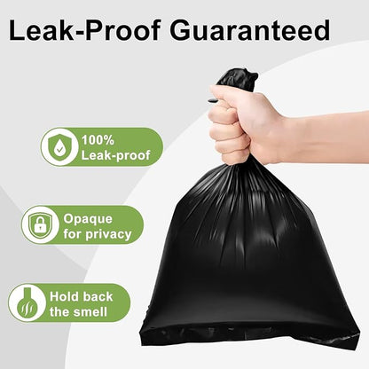 Toplive Dog Waste Bags, Poop Bags for Dogs, Extra Thick Strong Leak-Proof Doggy Bags 16 Rolls (240 Bags), Black