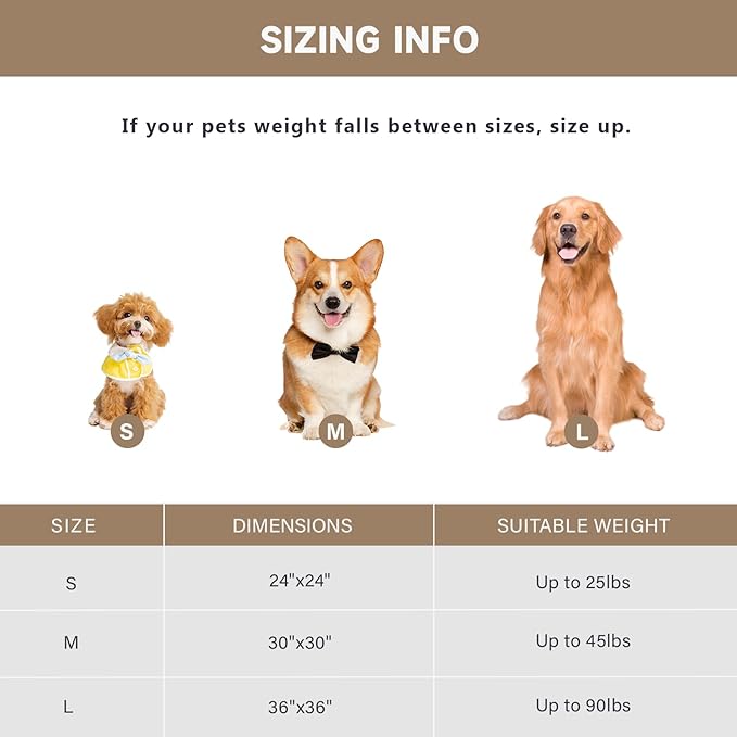 Calming Dog Bed Anti-Anxiety Donut Dog Beds for Small Medium Large Dogs,Washable Plush Fluffy Indoor Cat Kitten Round Cuddler Cushion (Cream, Medium)