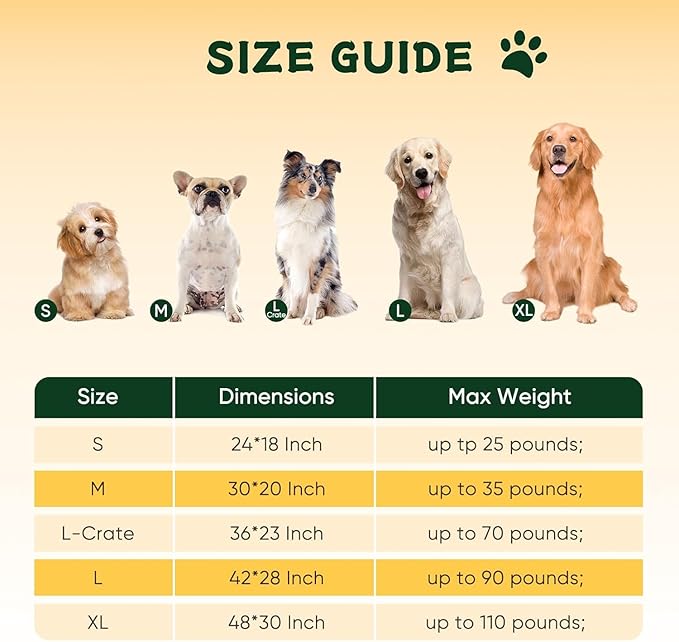 Dog Crate Pad, 42 Inch Machine Washable Plush Dog Crate Mat for Large Dogs, Soft Anti-Slip Kennel Pad & Pet Bed Mat for Metal Crates, Brown