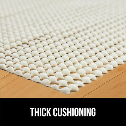 GORILLA GRIP Strong Rug Pad Gripper, 6 FT Round US Designed, Grips Help Keep Area Rugs Safe and in Place, Slip and Skid Resistant Pads for Hard Floors, Under Carpet Mat Cushion and Hardwood Protection