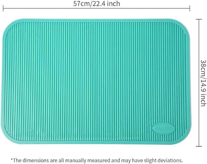 Pet Grooming Table Non-Slip Mat - Padded Mat for at-Home Grooming Dogs and Cats,Bathing Mat for Pets, Diameter：57cm/22.44inch (Turquoise Green, 57cm/22.44inch)