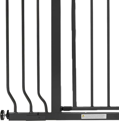 BalanceFrom Easy Walk-Thru Baby and Pet Safety Gate with Hold-Open and Auto-Close – Adjustable Steel Barrier for Stairs, Doorways, and Hallways, No Drilling Installation