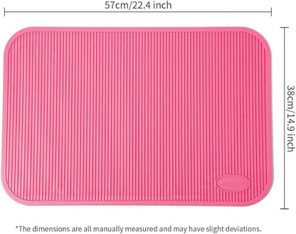 Pet Grooming Table Non-Slip Mat - Padded Mat for at-Home Grooming Dogs and Cats,Bathing Mat for Pets, Diameter：57cm/22.44inch (Pink, 57cm/22.44inch)