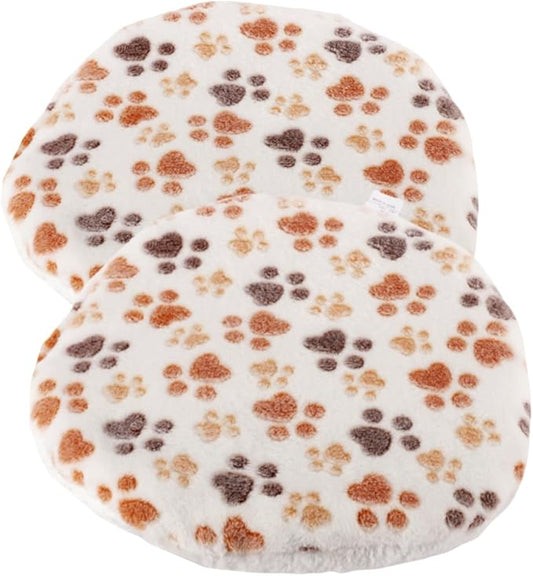 SHENGOCASE 2-Pack 15“ Round Soft Cat Kneading Pillow Cushion Bed for Cat Small Dog House Perch Shelf, Pad Padding for Cage Kennel