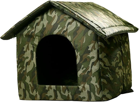 Homeless Pet Tent Puppy Tent House Rainproof Waterproof Cats Sleeping Tent Windproof Stray Cat Dog Winter Bed Folding, Small
