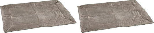 K&H Pet Products Self-Warming Crate Pad, Warming Dog Bed, Machine Washable Dog Mat, Gray X-Small 14 X 22 Inches (Pack of 2)