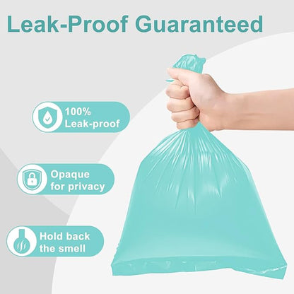Toplive Dog Poop Bags Rolls, Dogs Waste Bag for Dog Doggie, Thick & Leak-Proof Poop Bag Doggy for Outdoor Puppy Walking and Travel, 16 Rolls (240 Bags), Blue