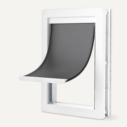 Amazon Basics Dog and Cat Door Replacement Flap, Medium, 7.4 x 12.2 Inches, White and Grey