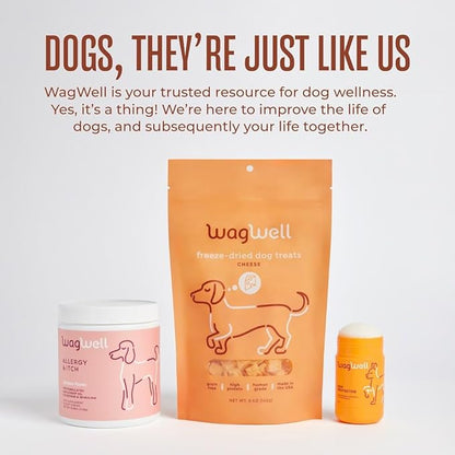 WagWell Paw Protector Dog Paw Balm | Lick-Safe, Vet-Approved Paw & Nose Balm | Microbiome-Friendly, Dermatologist Tested | Hot Pavement & Cold Weather Protection | To Hydrate, Condition & Protect Paws