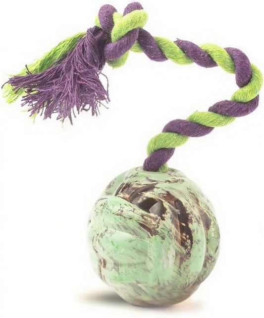 LOS ANDES Rope and Ball Dog Toy, Interactive Puppy Toy for Tug of War, Eco-Friendly Cotton Rope Toys, Medium/Small Dog Breed, Not Suitable for Dogs with Strong Aggressive Chewing