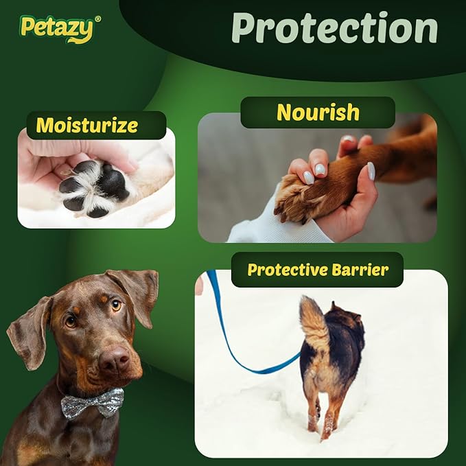Frost Guard Dog Paw Balm for Dogs - Winter Paw Protection from Snow, Ice & Salt, Prevents Cracking & Dryness, Natural Paw Wax with Beeswax, Shea Butter, Coconut Oil & Vitamin E