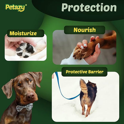 Frost Guard Dog Paw Balm for Dogs - Winter Paw Protection from Snow, Ice & Salt, Prevents Cracking & Dryness, Natural Paw Wax with Beeswax, Shea Butter, Coconut Oil & Vitamin E