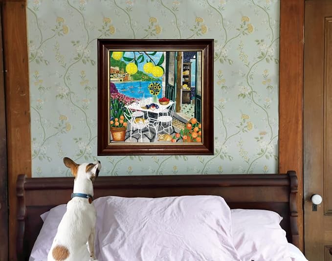 eeBoo 1000 Piece Puzzle - Cats in Positano Jigsaw Puzzle for Adults, Square 23" x 23" Made with Recycled Board & Vegetable-Based Ink