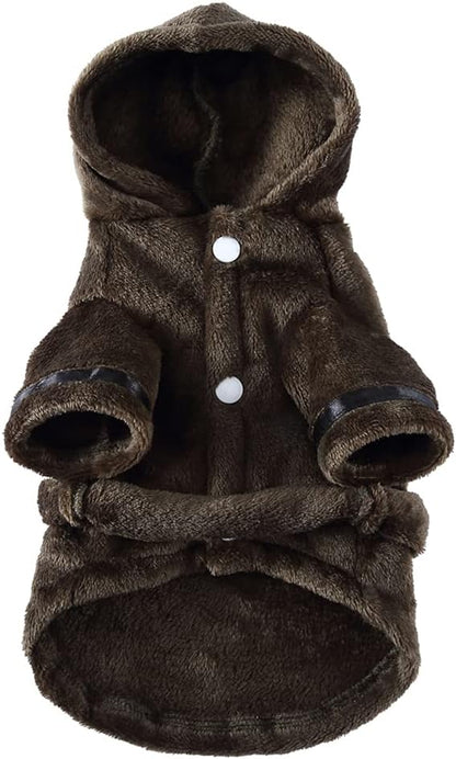 Dog Drying Robe Coat Super Absorbent Soft, Fast Drying Pet Dog Bathrobe Towel with Adjustable Waistbelt