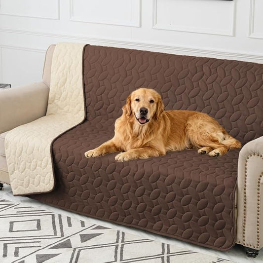 Ameritex Pet Bed Cover Dog Bed Blanket for Sofa and Furniture Waterproof New Pattern Design (52x82 Inch, Chocolate)