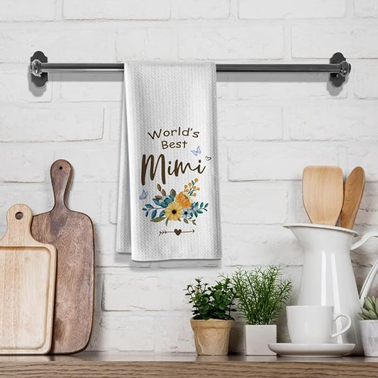 Kitchen Towels for Mimi-Funny Joked Hand Dish Kitchen DéCor, Hilarious Absorbent Tea Bar Towel, for Mimi Nana Grandmother On Mother's Day,Birthday,Christmas,Thanksgiving 16" x 24"