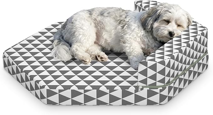 Orthopedic Dog Beds for Small Dogs, Pet Bed with Sides,Removable Bolsters & cleanable Cover，s