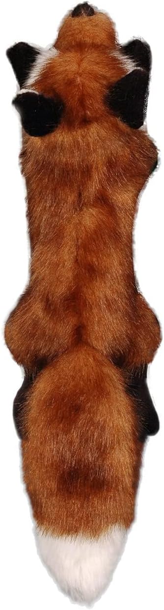 ALL FOR PAWS Squeaky Doy Toy, Fox Dog Toy for Small Medium Large Breed, Puppy Fetch Toy with Squeaker, Plush Chew Dog Toy, 10.2 x 7.9 x 4.7 inches - Classic S