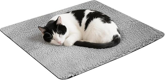 PETLESO Self Warming Cat Bed Mat, 24" x 18" Thermal Cat Pad Small Dog Bed for Indoor Outdoor Pet, Non Electric Self Heating Pet Pad Anti-Slip, Removable, Machine Washable