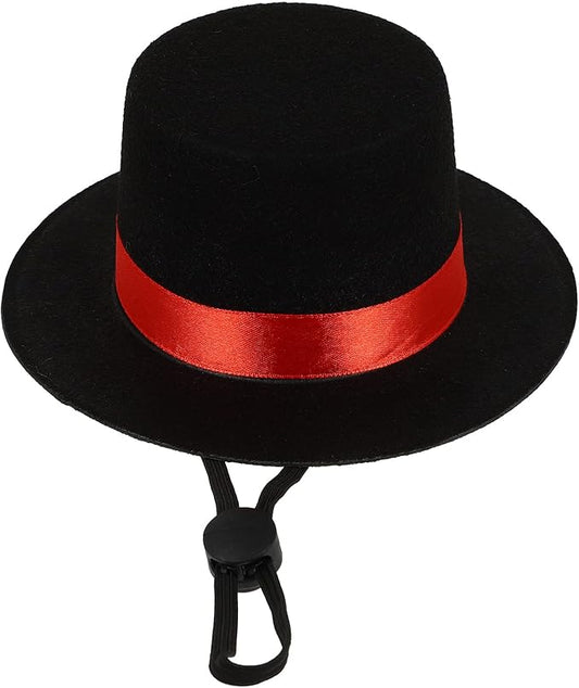 LUOZZY Pet Top Hat Graduation Dog Cat Hat Pet Costume Hat with Adjustable Strap for Medium and Large Dogs Puppy Pets Christmas Graduation Party Supplies