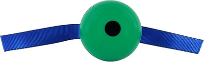 PetKORE: KoreFlex Ball & Tail - 4.75", Green, Dog Toy, Shape Maintaining Rubber, Durable Strap, Treat Stuffing Center, Bounce-Tug-Fetch-Chew, Pet Play