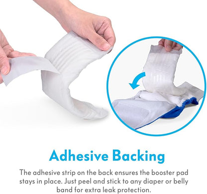 Paw Inspired Dog Diaper Pads | Booster Pad Inserts for Female and Male Washable and Disposable Dog Diapers and Belly Bands | Adds Absorbency, Stops Leaks (30 Count)
