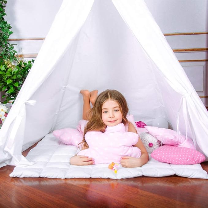 Kids Teepee Tent Indoor with Star Lights, Gift for Boys & Girls, Toys for Toddler, Kids Playhouse for Indoor Decor Party Games