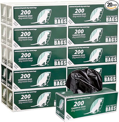 Zero Waste USA - OLD listing - NEW Listing Available - 4,000 Commercial Grade, non-branded, Dog Waste Station Refill Roll Bags - 40% Thicker competitor brands Roll Bags - Fits Any Dog Waste Station