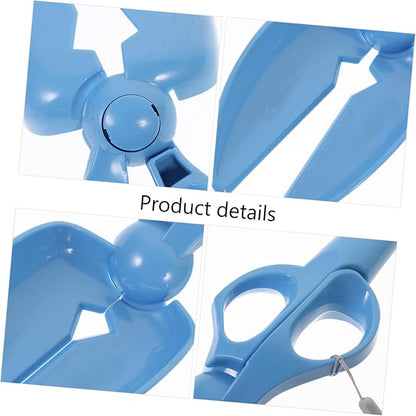balacoo Pooper Scooper, Portable Pet Pickup Clip, Waste Picker, Scissor Shovel Clamp for Pet Dog Puppy Cat, Indoor Outdoor Cleaning Tools, Blue