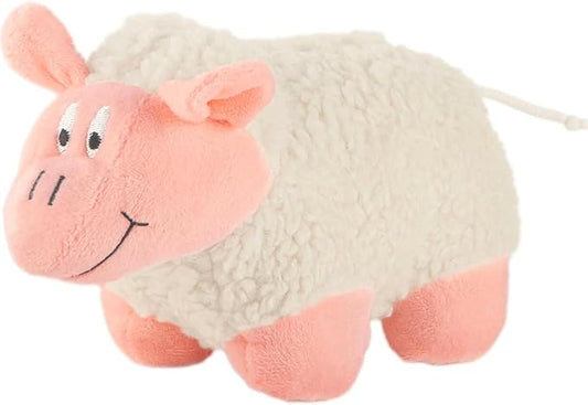 Jeffers Pet Plush Dog Toy with Squeaker, Fleecy Lamb 9"– Soft Plush Interactive Puppy Toy for Chewing, Fetch, Indoor Outdoor Play for Small Medium Dogs, Machine Washable, Perfect