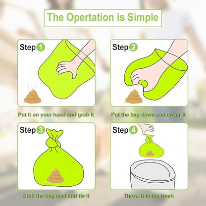 Dog Poop Pickup Bags Holder Dispenser with Standard-Sized Leak-Proof Scented Doggy Waste Bags and Carabiner with Safety Lock&Fastener Never Loose on Leash Lead Again (1 Holder 195 Bags, Beige)