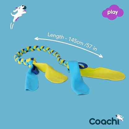 Coachi Tuggi Tug - Interactive Dog Toy for Tug of War & Play. Strong & Comfortable, Fun Reward Training, Great for Recall, Interrupting Biting & Chewing. Ideal for Agility and Suitable for Puppies