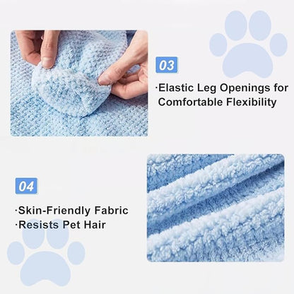 MANON ROSA Dog Bathrobe Towel - Absorbent Microfiber Robe for Large Dogs and Cats - Quick-Drying Pet Drying Towel for After Bath Pool Beach (XX-Large Fits Pets 35-39lb Back Length 28")